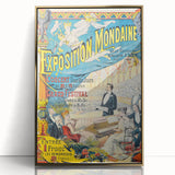 Vintage Exhibition Poster – Exposition Mondaine Retro Art Print