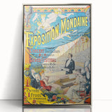 Vintage Exhibition Poster – Exposition Mondaine Retro Art Print