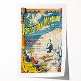 Vintage Exhibition Poster – Exposition Mondaine Retro Art Print