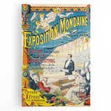 Vintage Exhibition Poster – Exposition Mondaine Retro Art Print