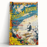 Vintage Exhibition Poster – Exposition Mondaine Retro Art Print