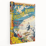 Vintage Exhibition Poster – Exposition Mondaine Retro Art Print