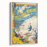 Vintage Exhibition Poster – Exposition Mondaine Retro Art Print