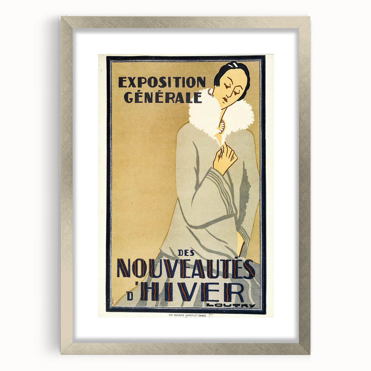 Vintage Exhibition Poster – Nouveautés d'Hiver Retro Art Print