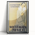 Vintage Exhibition Poster – Nouveautés d'Hiver Retro Art Print