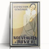 Vintage Exhibition Poster – Nouveautés d'Hiver Retro Art Print