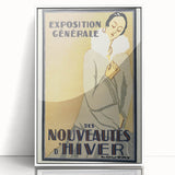 Vintage Exhibition Poster – Nouveautés d'Hiver Retro Art Print