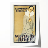 Vintage Exhibition Poster – Nouveautés d'Hiver Retro Art Print