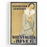 Vintage Exhibition Poster – Nouveautés d'Hiver Retro Art Print