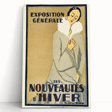Vintage Exhibition Poster – Nouveautés d'Hiver Retro Art Print