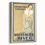 Vintage Exhibition Poster – Nouveautés d'Hiver Retro Art Print