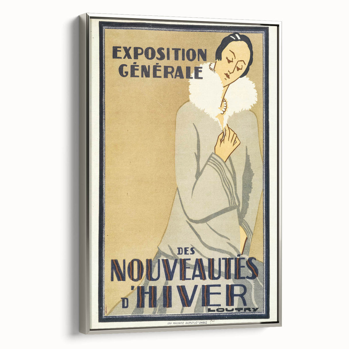 Vintage Exhibition Poster – Nouveautés d'Hiver Retro Art Print