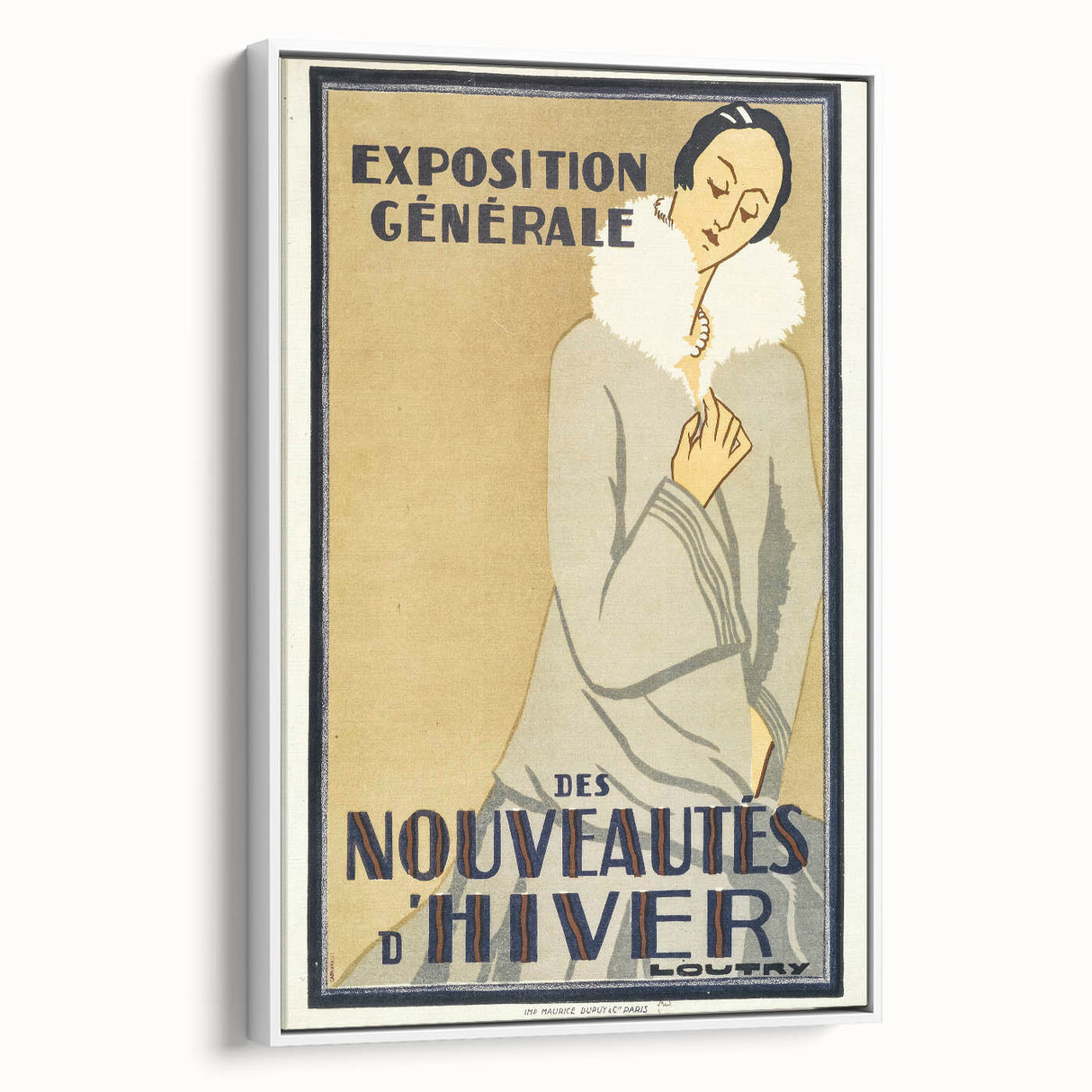 Vintage Exhibition Poster – Nouveautés d'Hiver Retro Art Print