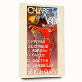 Vintage Exhibition Poster – Cabaret des Arts Retro Art Print