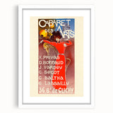 Vintage Exhibition Poster – Cabaret des Arts Retro Art Print