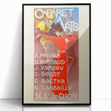 Vintage Exhibition Poster – Cabaret des Arts Retro Art Print