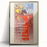 Vintage Exhibition Poster – Cabaret des Arts Retro Art Print