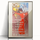 Vintage Exhibition Poster – Cabaret des Arts Retro Art Print