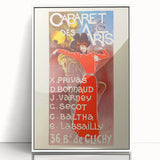 Vintage Exhibition Poster – Cabaret des Arts Retro Art Print