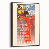 Vintage Exhibition Poster – Cabaret des Arts Retro Art Print