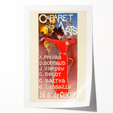 Vintage Exhibition Poster – Cabaret des Arts Retro Art Print