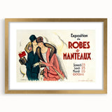 Vintage Fashion Poster Art – Retro Design with Red & Teal Accents