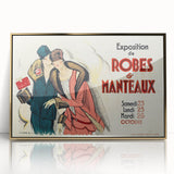 Vintage Fashion Poster Art – Retro Design with Red & Teal Accents