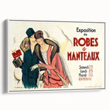 Vintage Fashion Poster Art – Retro Design with Red & Teal Accents