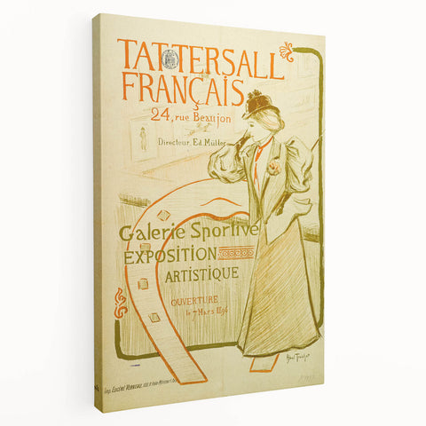 Vintage Exhibition Poster – 1896 Tattersall Français Retro Art Print