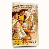 Vintage Exhibition Poster – Exposition de la Céramique Retro Art Print
