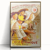 Vintage Exhibition Poster – Exposition de la Céramique Retro Art Print