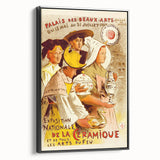 Vintage Exhibition Poster – Exposition de la Céramique Retro Art Print