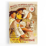 Vintage Exhibition Poster – Exposition de la Céramique Retro Art Print