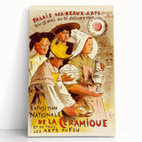 Vintage Exhibition Poster – Exposition de la Céramique Retro Art Print