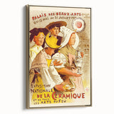 Vintage Exhibition Poster – Exposition de la Céramique Retro Art Print