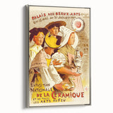 Vintage Exhibition Poster – Exposition de la Céramique Retro Art Print