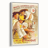 Vintage Exhibition Poster – Exposition de la Céramique Retro Art Print
