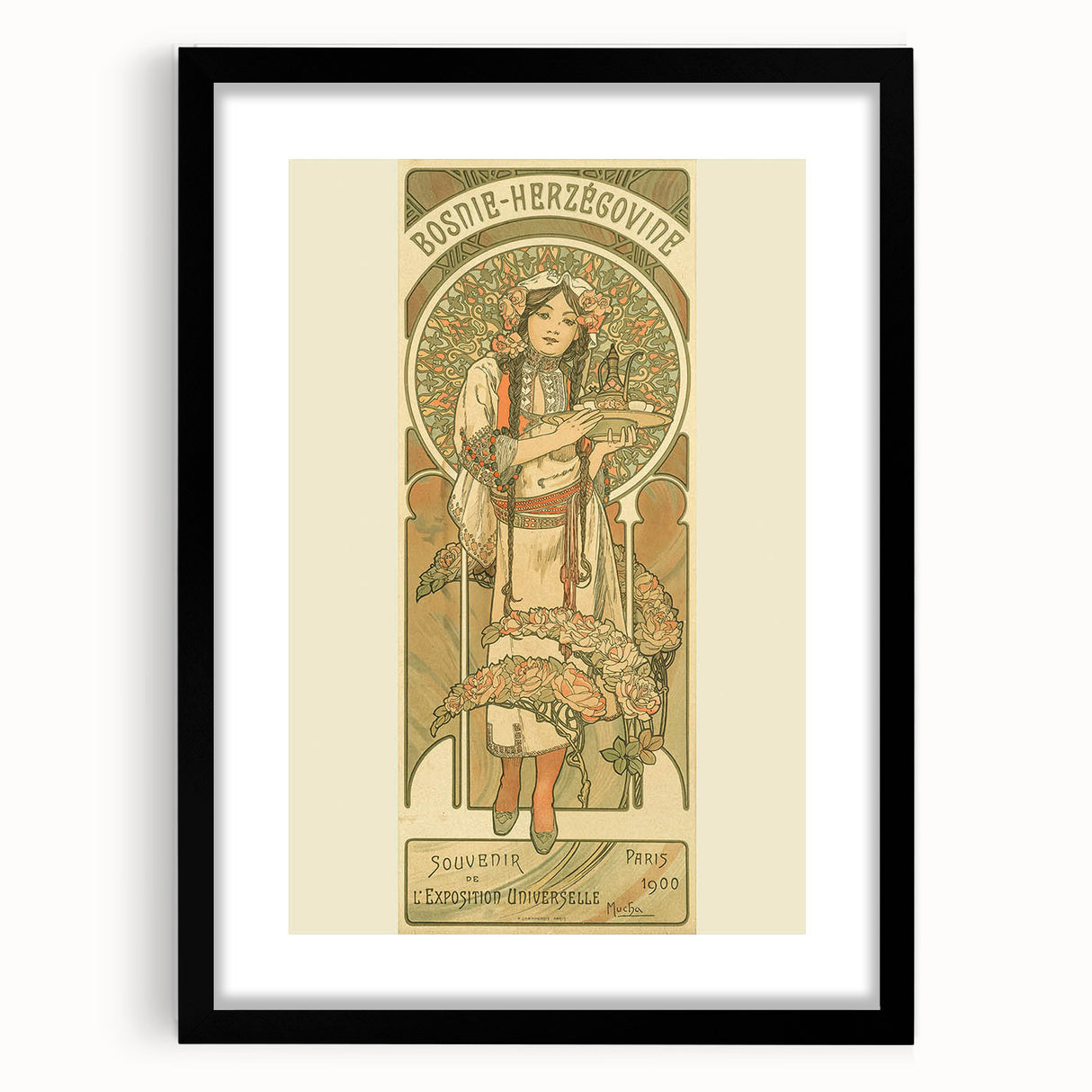 Vintage Exhibition Poster – Bosnie-Herzégovine 1900 Retro Art Print