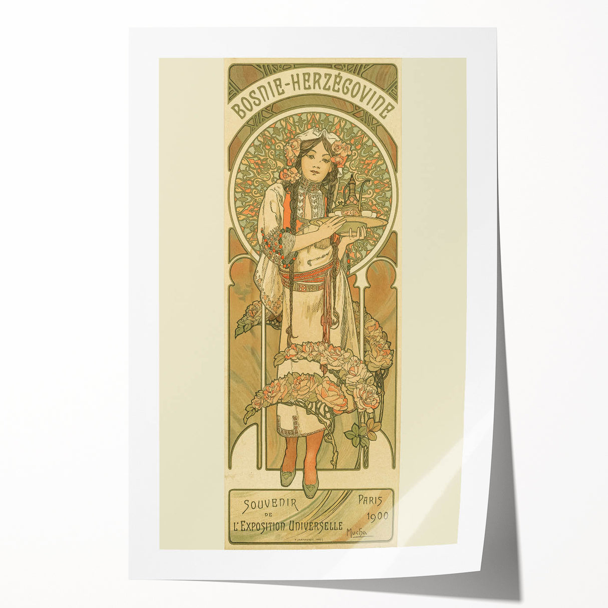 Vintage Exhibition Poster – Bosnie-Herzégovine 1900 Retro Art Print