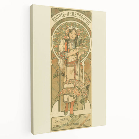 Vintage Exhibition Poster – Bosnie-Herzégovine 1900 Retro Art Print
