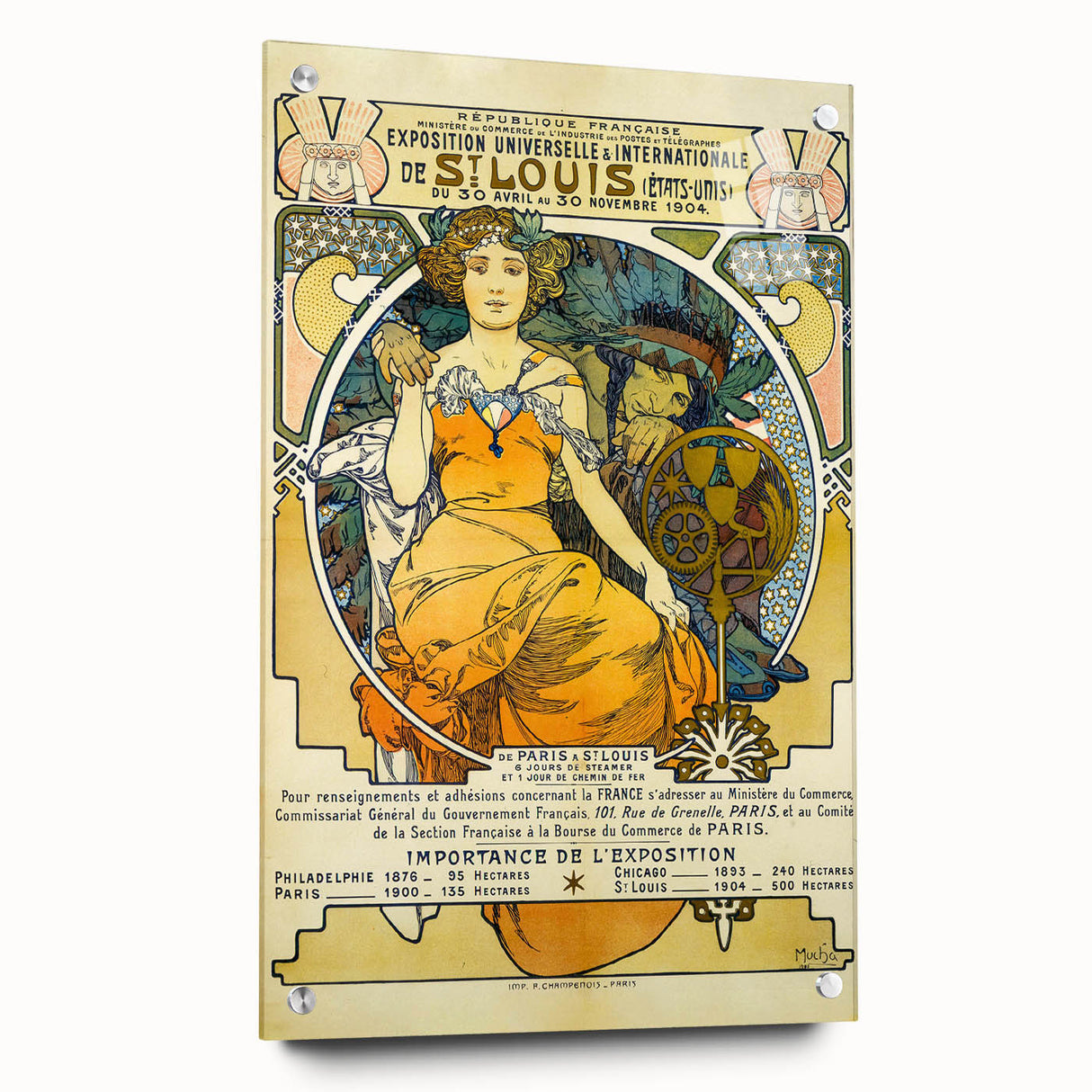 Vintage Exhibition Poster – St. Louis 1904 Retro Art Print