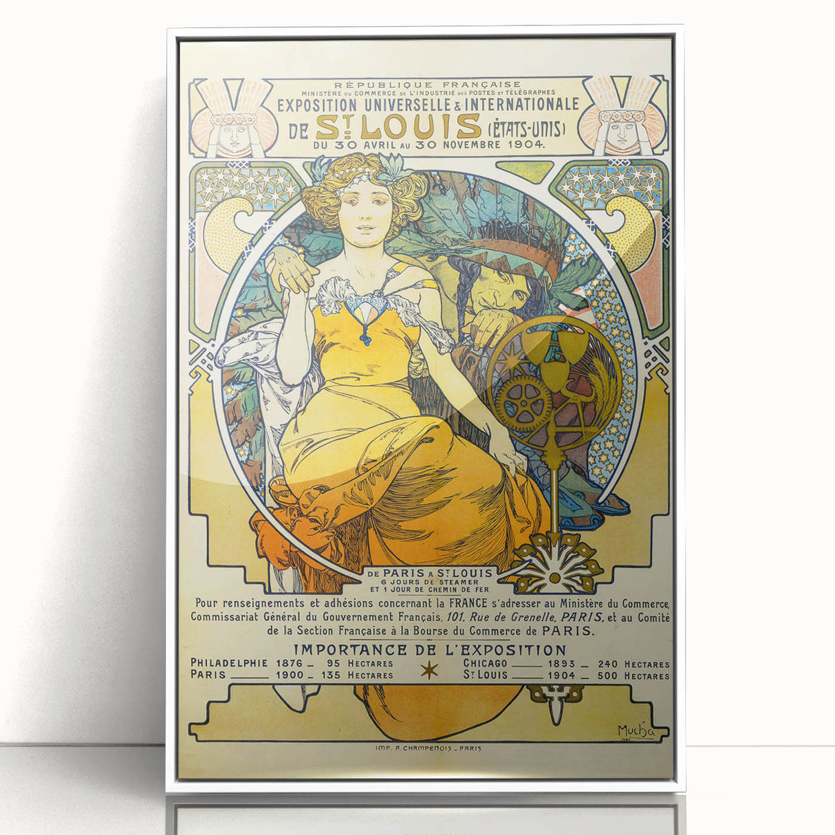 Vintage Exhibition Poster – St. Louis 1904 Retro Art Print