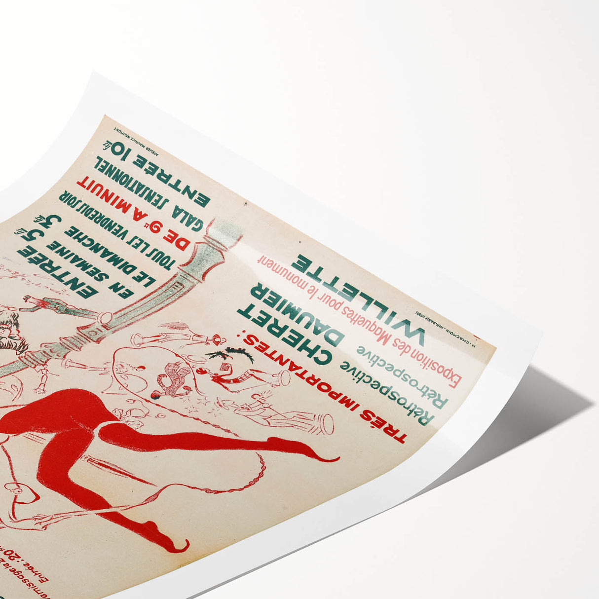 Vintage Exhibition Poster – 22nd Salon des Humoristes Retro Art Print