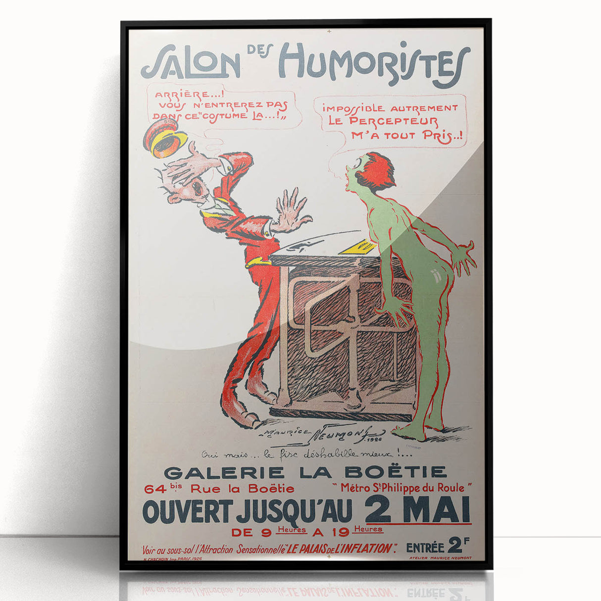 Vintage Exhibition Poster – Salon des Humoristes 1926 Retro Art Print
