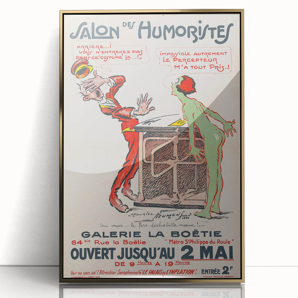 Vintage Exhibition Poster – Salon des Humoristes 1926 Retro Art Print