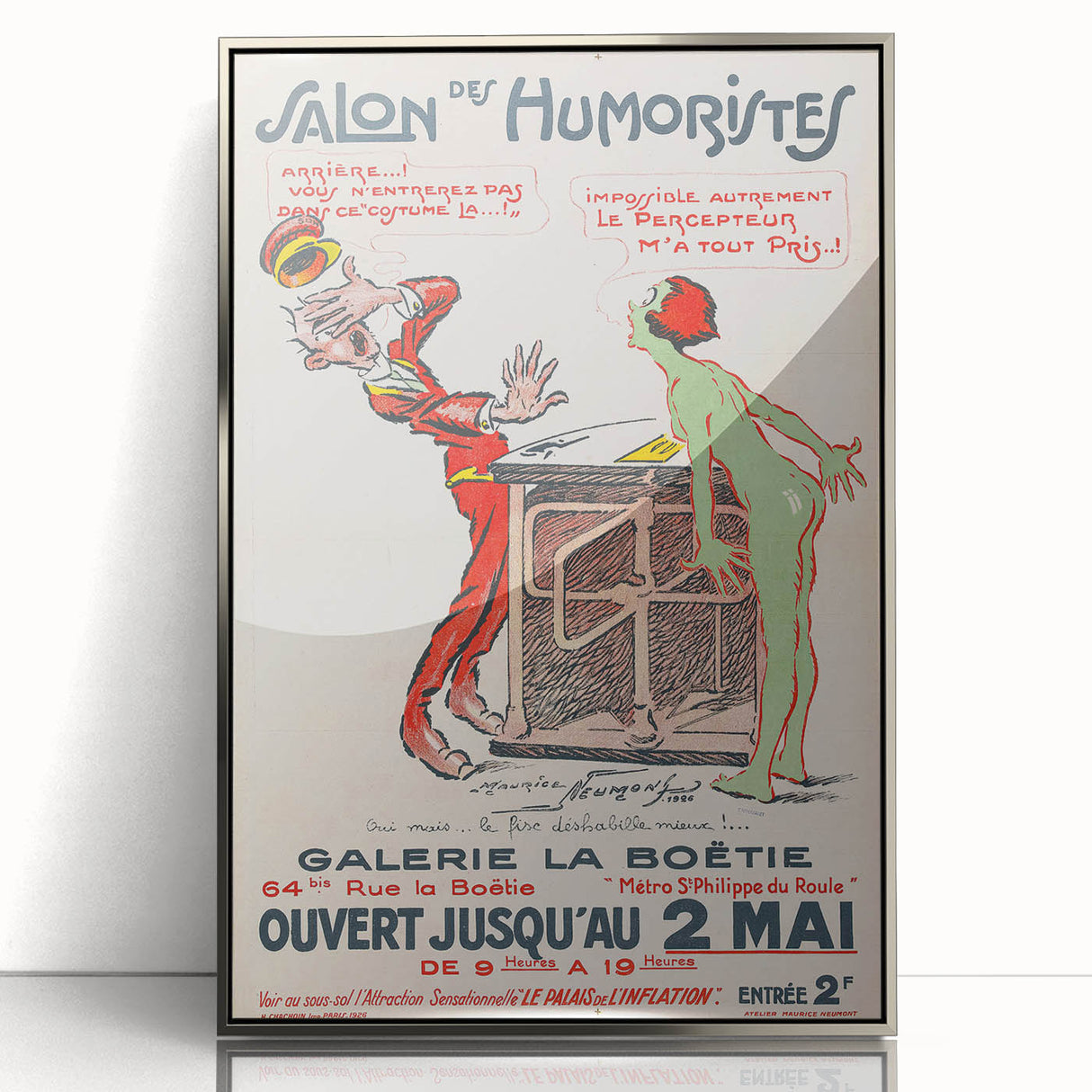Vintage Exhibition Poster – Salon des Humoristes 1926 Retro Art Print