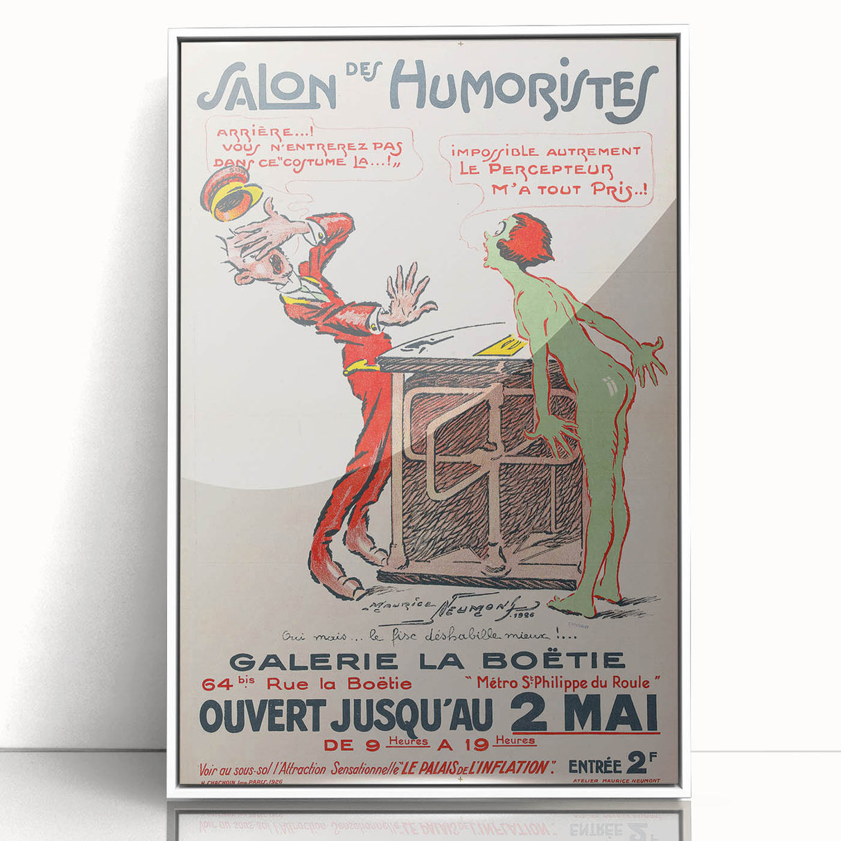 Vintage Exhibition Poster – Salon des Humoristes 1926 Retro Art Print