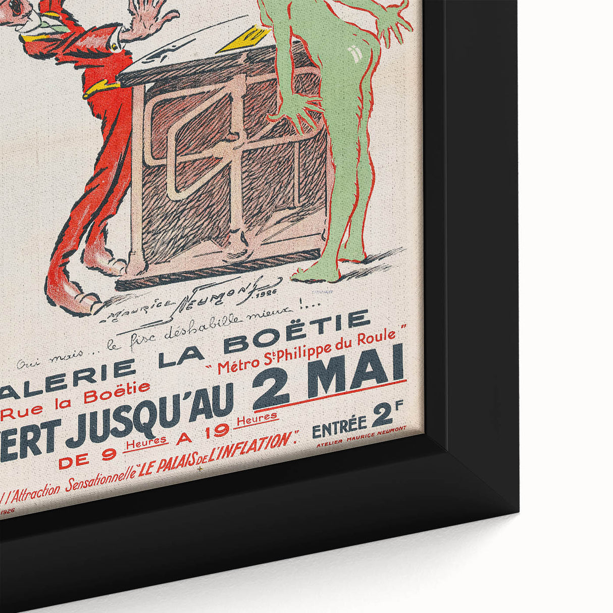 Vintage Exhibition Poster – Salon des Humoristes 1926 Retro Art Print