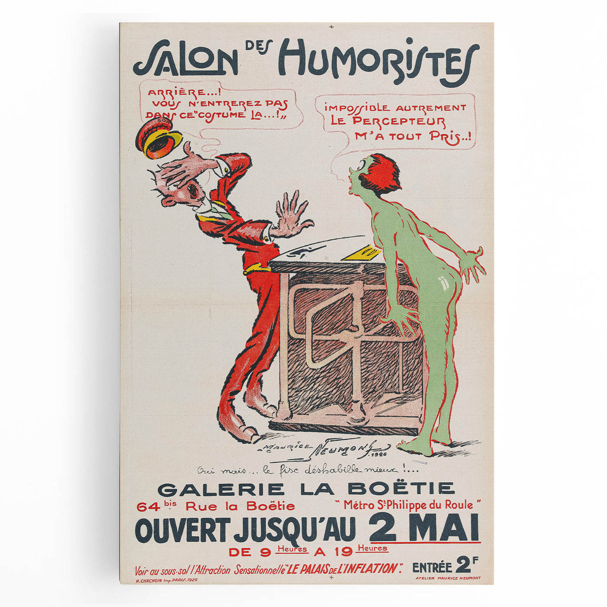 Vintage Exhibition Poster – Salon des Humoristes 1926 Retro Art Print