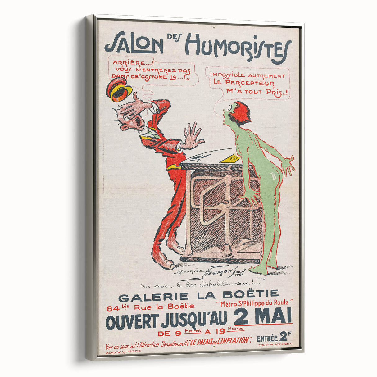Vintage Exhibition Poster – Salon des Humoristes 1926 Retro Art Print